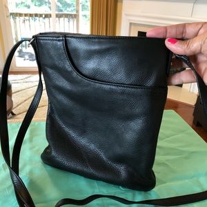 Leather crossbody bag